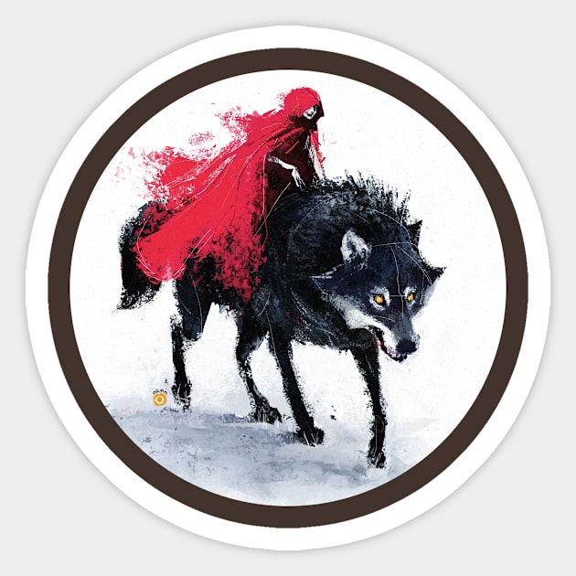 Little Red Riding Hood Sticker by oRen